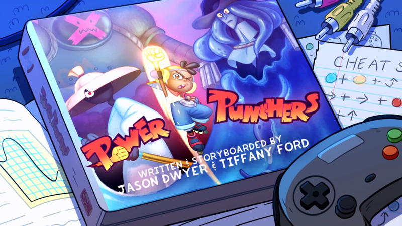 The “Power Punchers” title card